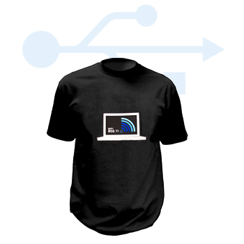 T-shirt Geek Wifi